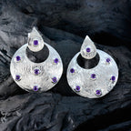 Amethyst-Spanish-Wen-multiple-Stud-Purple-92.5-Silver-Earring