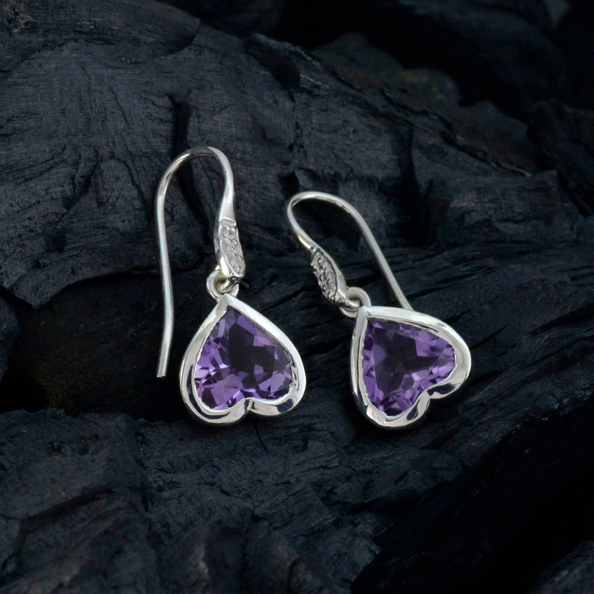 Amethyst-Spanish-Bruna-multiple-Dangle-Purple-92.5-Silver-Earring