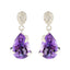 Amethyst-American-Lourdes-Solitaire-Stud-Purple-92.5-Silver-Earring