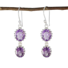 Amethyst-Japanese-Aurora-multiple-Dangle-Purple-Silver-Earring