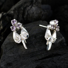 Amethyst-Latin-American-Camila-multiple-Stud-Purple-925-Silver-Earring