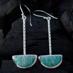Amazonite-African-Cecilia-Solitaire-Dangle-Green-925-Sterling-Silver-Earring