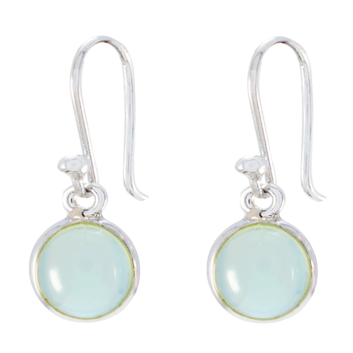 Blue-Chalcedony-Middle-Eastern-Kennedy-Solitaire-Dangle-Blue-925-Silver-Earring Hoofdafbeelding