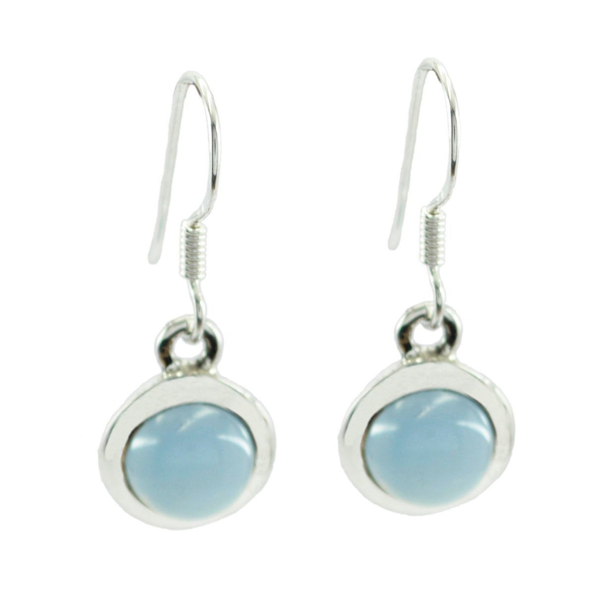 Blue-Chalcedony-Japanese-Fernanda-Solitaire-Dangle-Blue-92.5-Silver-Earring