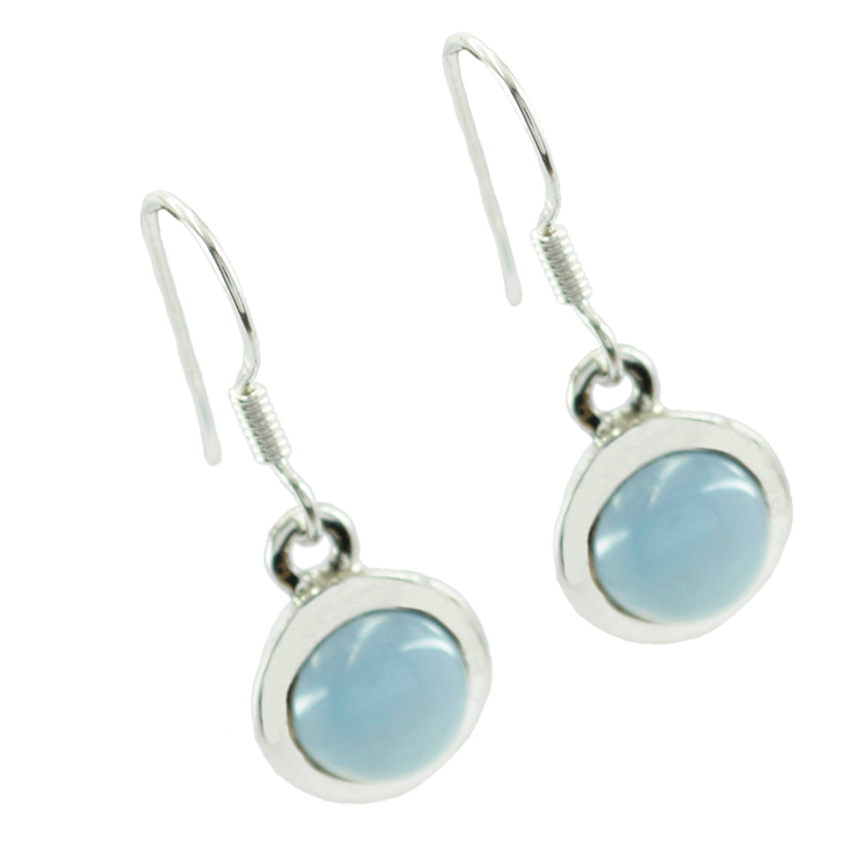 Blue-Chalcedony-Japanese-Fernanda-Solitaire-Dangle-Blue-92.5-Silver-Earring