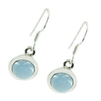 Blue-Chalcedony-Japanese-Fernanda-Solitaire-Dangle-Blue-92.5-Silver-Earring