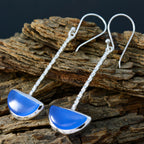 Blue-Chalcedony-Turkish-Florencia-Solitaire-Dangle-Blue-Silver-Earring