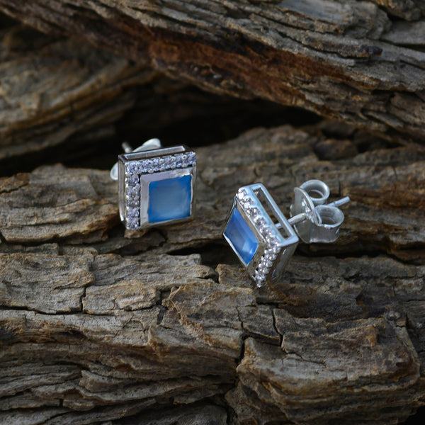 Blue-Chalcedony-French-Julieta-multiple-Stud-Blue-Sterling-Silver-Earring