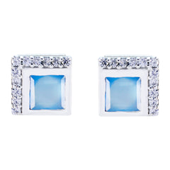 Blue-Chalcedony-French-Julieta-multiple-Stud-Blue-Sterling-Silver-Earring