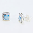 Blue-Chalcedony-French-Julieta-multiple-Stud-Blue-Sterling-Silver-Earring