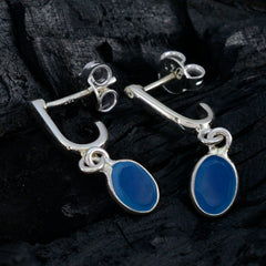 Blue-Chalcedony-German-Laura-multiple-Stud-Blue-92.5-Silver-Earring