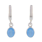 Blue-Chalcedony-German-Laura-multiple-Stud-Blue-92.5-Silver-Earring