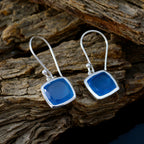 Blue-Chalcedony-Egyptian-Luisa-Solitaire-Dangle-Blue-92.5-Silver-Earring