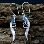 Blue-Chalcedony-American-María-Solitaire-Dangle-Blue-92.5-Silver-Earring