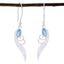 Blue-Chalcedony-American-María-Solitaire-Dangle-Blue-92.5-Silver-Earring