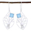 Blue-Chalcedony-Korean-Mariana-Solitaire-Dangle-Blue-92.5-Silver-Earring