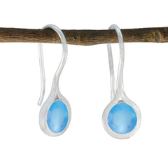 Blue-Chalcedony-Moroccan-Tereza-Solitaire-Dangle-Blue-92.5-Silver-Earring