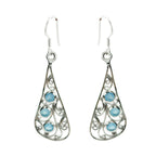 Chalcedony-American-Patricia-multiple-Dangle-Blue-925-Silver-Earring