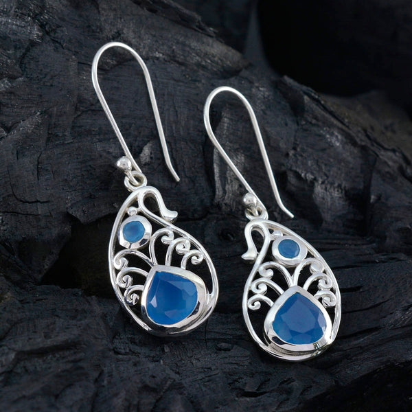 Blue-Chalcedony-Moroccan-Ella-multiple-Dangle-Blue-92.5-Silver-Earring