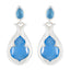 Blue-Chalcedony-Moroccan-Ella-Toi-et-Moi-Stud-Blue-92.5-Silver-Earring