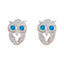 Blue-Topaz-CZ-Japanese-Giulia-multiple-Stud-Blue-925-Sterling-Silver-Earring