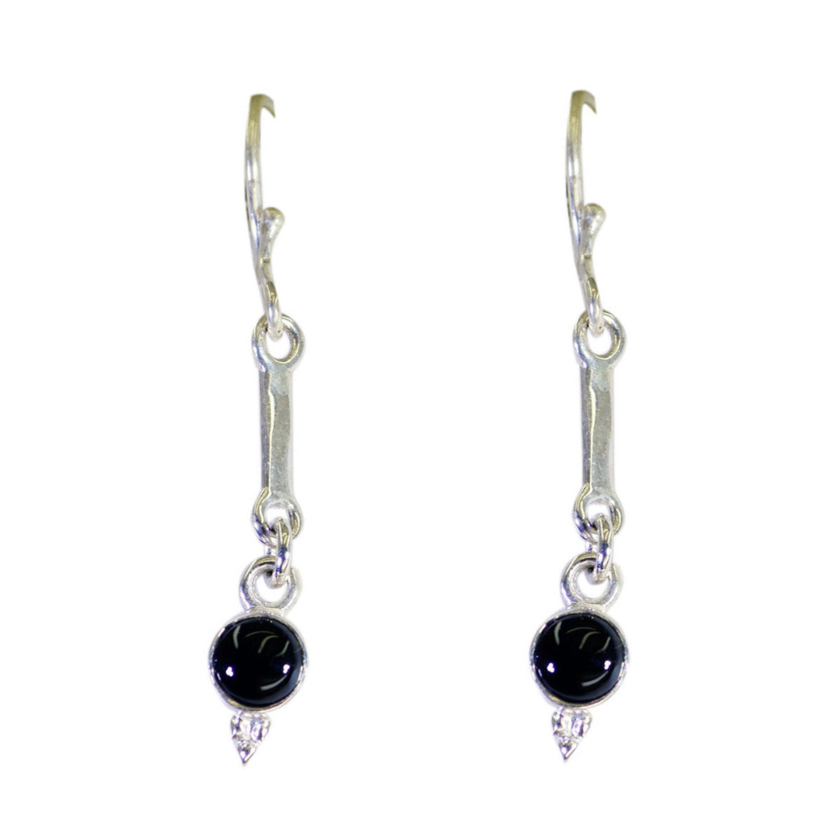 Black-Onyx-Latin-American-Luna-multiple-Dangle-Black-Sterling-Silver-Earring