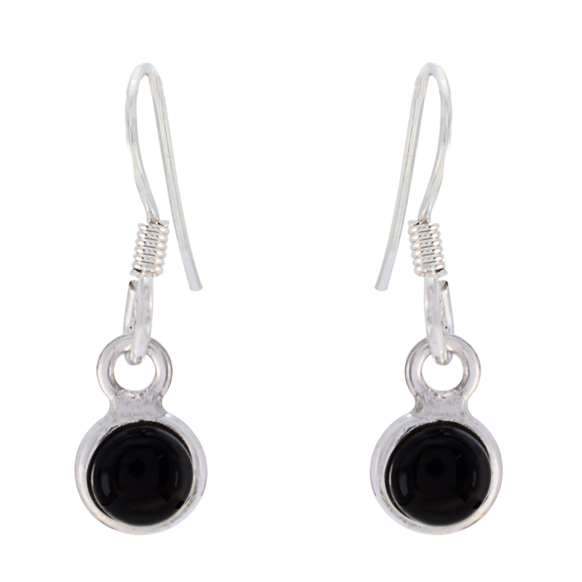 Black-Onyx-Japanese-Aaliyah-multiple-Dangle-Black-Sterling-Silver-Earring Hoofdafbeelding