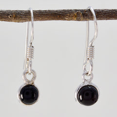 Black-Onyx-Japanese-Aaliyah-multiple-Dangle-Black-Sterling-Silver-Earring