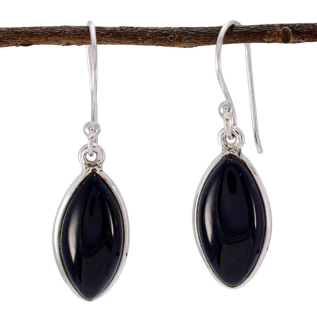 Black-Onyx-Turkish-Abigail-multiple-Dangle-Black-925-Sterling-Silver-Earring Main image