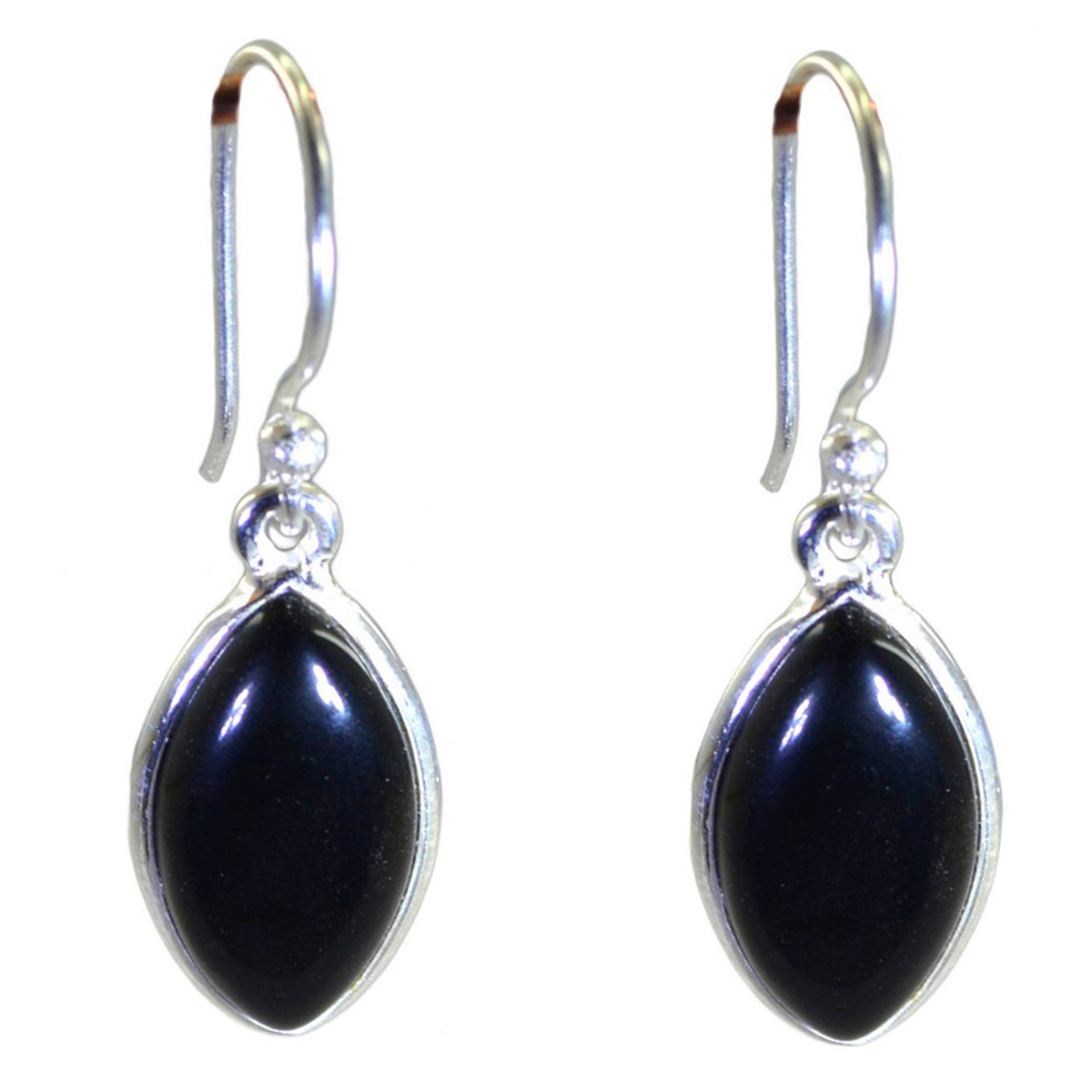 Black Onyx Turkish Abigail multiple Dangle Black 925 Sterling Silver Earring Secondary image