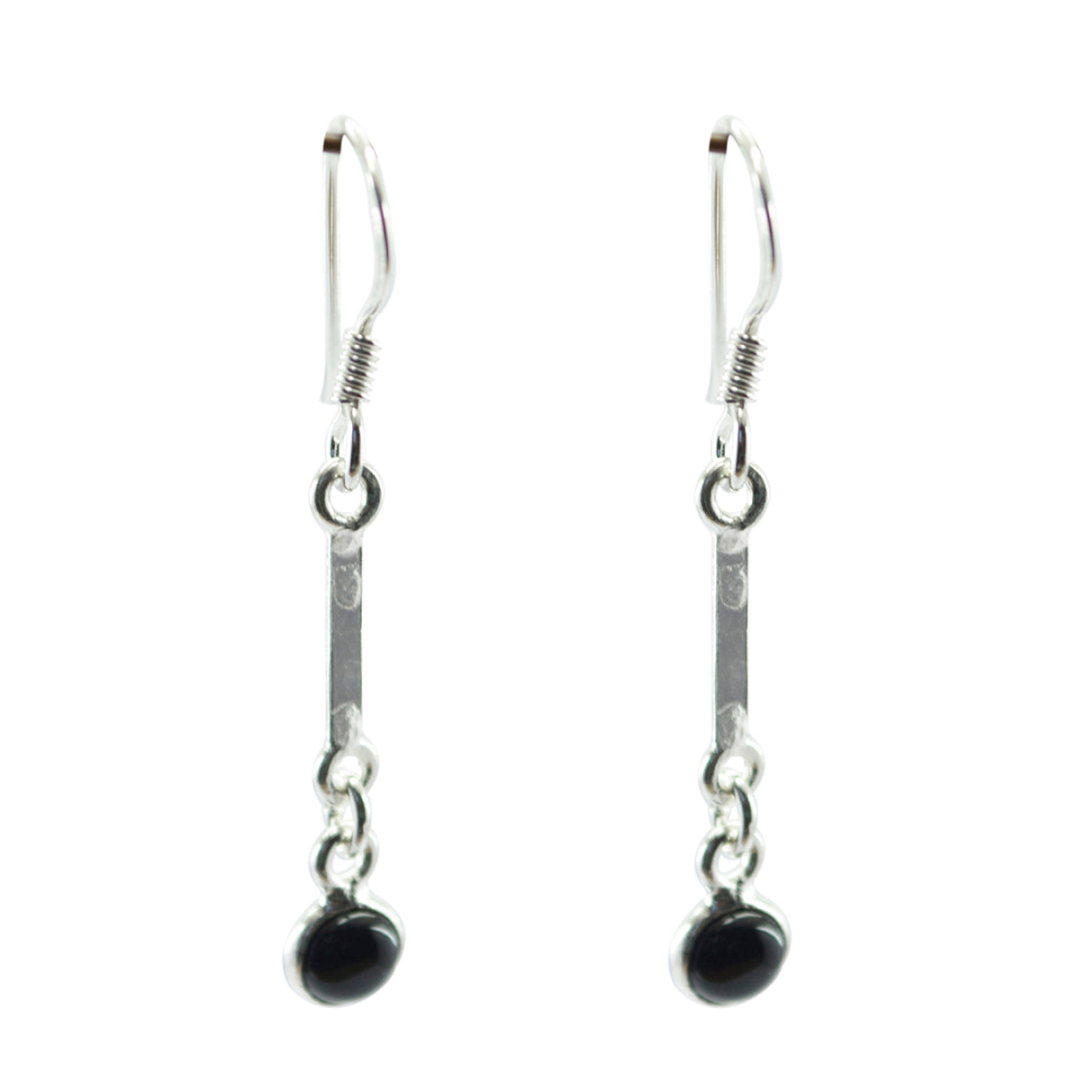 Black-Onyx-Italian-Addison-multiple-Dangle-Black-925-Silver-Earring