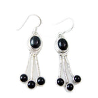 Black-Onyx-Mexican-Aisha-multiple-Dangle-Black-92.5-Silver-Earring
