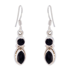 Black-Onyx-Australian-Alice-multiple-Dangle-Black-925-Silver-Earring