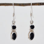Black-Onyx-Australian-Alice-multiple-Dangle-Black-925-Silver-Earring