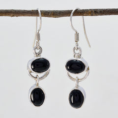 Black-Onyx-African-Joaquina-multiple-Dangle-Black-925-Sterling-Silver-Earring