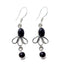 Black-Onyx-Latin-American-Amelia-multiple-Dangle-Black-92.5-Silver-Earring