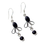 Black-Onyx-Latin-American-Amelia-multiple-Dangle-Black-92.5-Silver-Earring