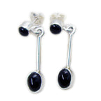 Black-Onyx-Russian-Haruka-multiple-Stud-Black-Sterling-Silver-Earring