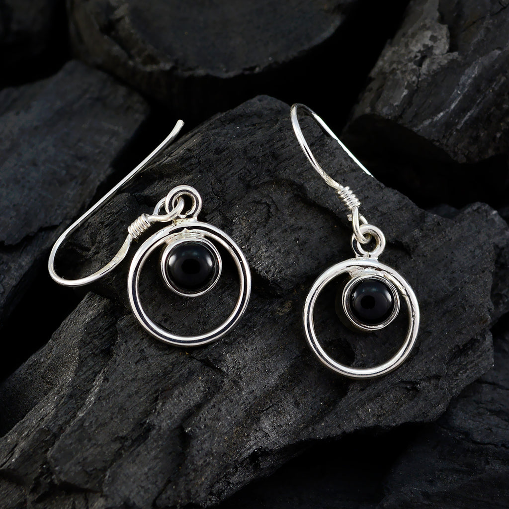 Black-Onyx-African-Audrey-multiple-Dangle-Black-92.5-Silver-Earring
