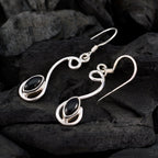 Black-Onyx-Japanese-Lucia-multiple-Dangle-Black-925-Sterling-Silver-Earring