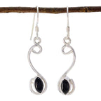 Black-Onyx-Japanese-Lucia-multiple-Dangle-Black-925-Sterling-Silver-Earring