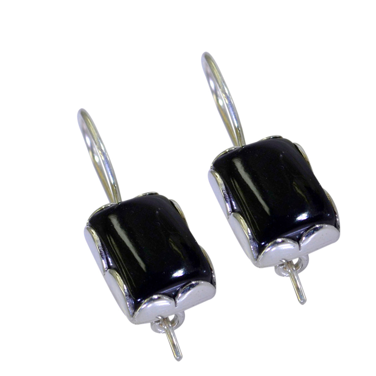 Black-Onyx-Russian-Aurora-multiple-Dangle-Black-Silver-Earring