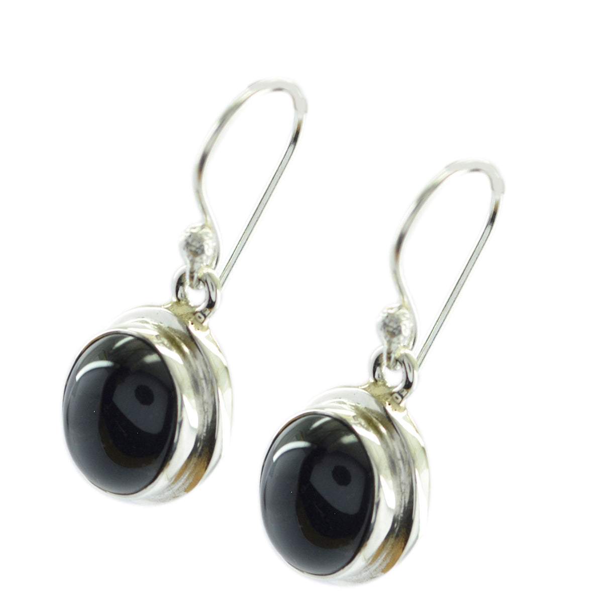 Svart Onyx Egyptisk Ava Multipel Dangle Svart 925 Silver Örhänge Sekundär produktbild