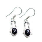 Black-Onyx-Korean-Bianca-multiple-Dangle-Black-Silver-Earring