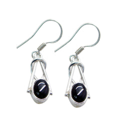 Black-Onyx-Korean-Bianca-multiple-Dangle-Black-Silver-Earring