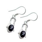 Black-Onyx-Korean-Bianca-multiple-Dangle-Black-Silver-Earring