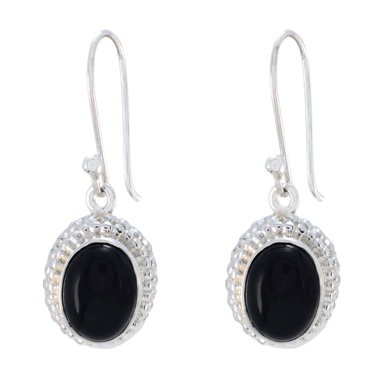 Black-Onyx-American-Katharina-multiple-Dangle-Black-Silver-Earring Huvudsaklig produktbild