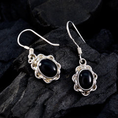 Black-Onyx-Middle-Eastern-Leah-multiple-Dangle-Black-Sterling-Silver-Earring