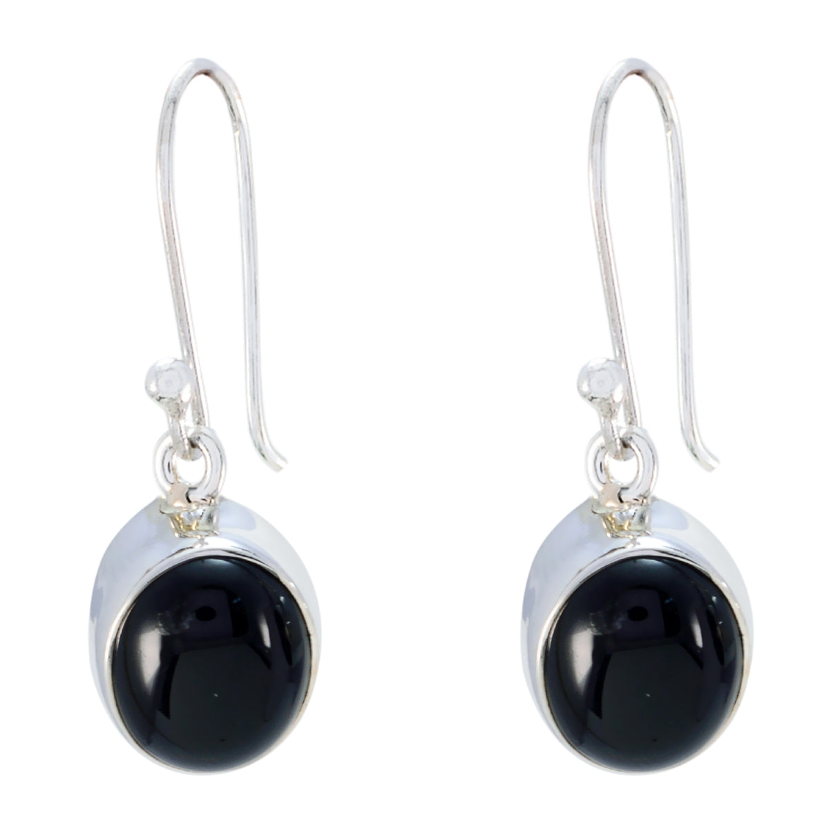 Black-Onyx-Japanese-Camila-multiple-Dangle-Black-Sterling-Silver-Earring Huvudsaklig produktbild