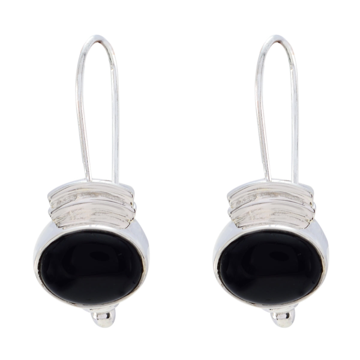 Black-Onyx-Mexican-Claire-multiple-Dangle-Black-Silver-Earring Huvudsaklig produktbild